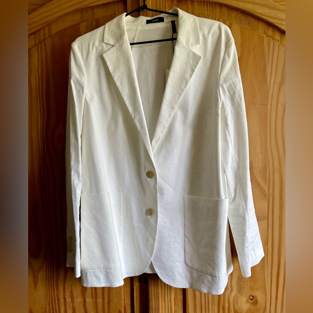 Theory White Blazer